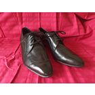 Туфли мужские 90-е годы XX века, кожа, высота каблука 3,5 см.