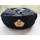 Шапка-ушанка офицерская ВМФ СССР. образца 1962 года. каракуль, кожа