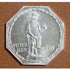Германия Нюрнберг нотгельд 20 пфеннигов 1921 год. Петер Хенлейн трамвайный жетон