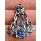 Кулон или подвеска, 875, не хватает одного фианита