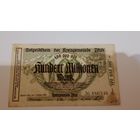 Германия 100 миллионов марок 1923 Пфальц номер черный 6 цифр