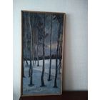 Старая картина 40х90 холст масло