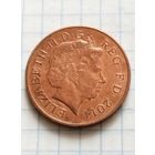 2 пенса 2014 года Великобритания, отличная!