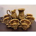 Винтажный неполный сервиз "Золотая роза"