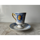 Чашка для кофе фарфор wallendorf германия позолота