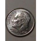 10 центов  США 2021 P  год