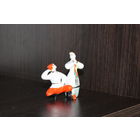 Фарфоровая, миниатюрная статуэтка "Пляска", из СССР.