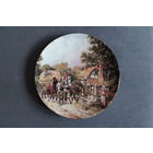 Тарелка коллекционная настенная [Англия, Royal Doulton, У поилки, Bradex #26-R62-69.1] D=20,5см.
