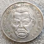 Германия 2 марки 1992 г.  Людвиг Эрхард, 40 лет Федеративной Республике (1948-1988)