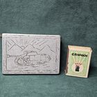 Старт с 1 Рубля !!! Подсигар Германия портсигар горы битва за кавказ 1942-42 Окопное творчество Танк Агитация!!!