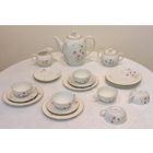 Сервиз чайный фарфор слоновая кость 14 предметов Porzellanfabrih Arzberg Bayern Германия 1950-е годы
