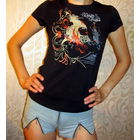 Майка со стразами.Италия