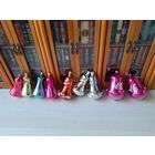 Елочные игрушки - колокольчики (один из них фосфорный - светится в темноте) - 9 штук