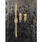 Винтажный набор Чехословакия (клипсы и браслет) Состояние люкс!