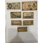 Япония сет банкнот периода 1935-1948, повидавшие жизнь-0901