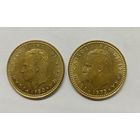 Испания 1 песета, 1975 год.1980 год