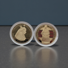 НОВИНКА! Кобринский строй, 1 рубль 2021, CuNi, #BelCoinArt, позолота+цветная печать