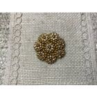 Брошь Золотой цветок Германия винтаж