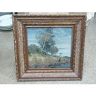 Старинный Гобелен в раме, торги с Рубля