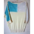 Джемпер трехцветный новый хлопок