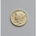 10 центов.1918г. 900 пр., Соединенные Штаты Америки (1909 - 1950).