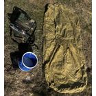 Спальник + рюкзак + стул + ведро + газ.баллон + гарелка