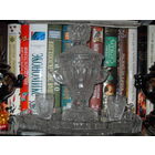 Самовар, поднос, две чашечки. Хрусталь. Декоративный самоварчик.