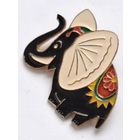 Брошь. Слон. Клеймо