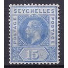 78.BrKSe. Великобритания. Колонии. Сейшельские острова. Георг V. Стандарт. 15C. 1912 г. Mi.#67.