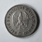 5 марок Гинденбург 1935 г. Германия. А. XF.