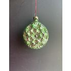 Елочная игрушка медальон цветок СССР