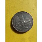 3 рейхсмарки 1929 года.РЕДКАЯ. Объединение Вальдека и Пруссии