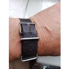 Ремешок кожаный для часов  с 2-мя скобами