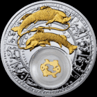 Рыбы. 2013 (Pisces. 2013), серебро , 20 рублей . Знаки Зодиака . Гороскоп. Гараскоп.