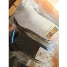 Носки укороченные женские пара 2 шт рр 37-42 чёрные и белые.