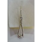 Серьга серебренная 925 пр. со звездой СССР. Размер передней части 1.1-3.5 см.