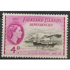 Британские колонии. Зависимые территории Фолклендских островов. 1954 SG G32 MNH