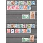 Германия.Французская зона оккупации(Рейлан-Пфальц).Стандарт 1947 ! ПОЛНАЯ серия в вариантах! Чистая(без наклеек ,но  на трех есть легкий след от них,с родным клеем) и гашеная(без одной марки) !