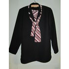 Готовый деловой комплект: Жакет+Топ+Галстук, р.52 (примерно)