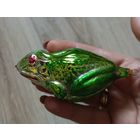 Елочные игрушки, стекло, жаба, лягушка