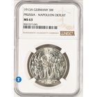 3 марки 1913 Пруссия. Победа над Наполеоном NGC MS63