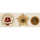 Знак Воин-спортсмен 1 степени, СССР, эмаль, винт, гайка.