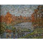 Картина 2011г  Д.Мшар холст , масло " Осень в парке" 55 Х 65 р.