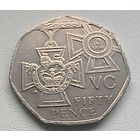 Великобритания 50 пенсов, 2006 150 лет со дня учреждения "Креста Виктории"  3-4-18