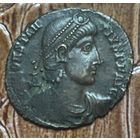 Монета Констанцо II (337-361) Фоллис (Антиохия)