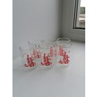 Набор Рюмок - Рабочий и Колхозница, соцреализм, Агитация