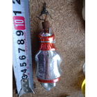 Елочная игрушка СССР . Стекло . Девочка с муфтой