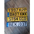 Номерные знаки авто.