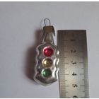 Елочная мини игрушка Светофор из Ленинградского набора Малютка