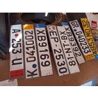 Номерные знаки авто